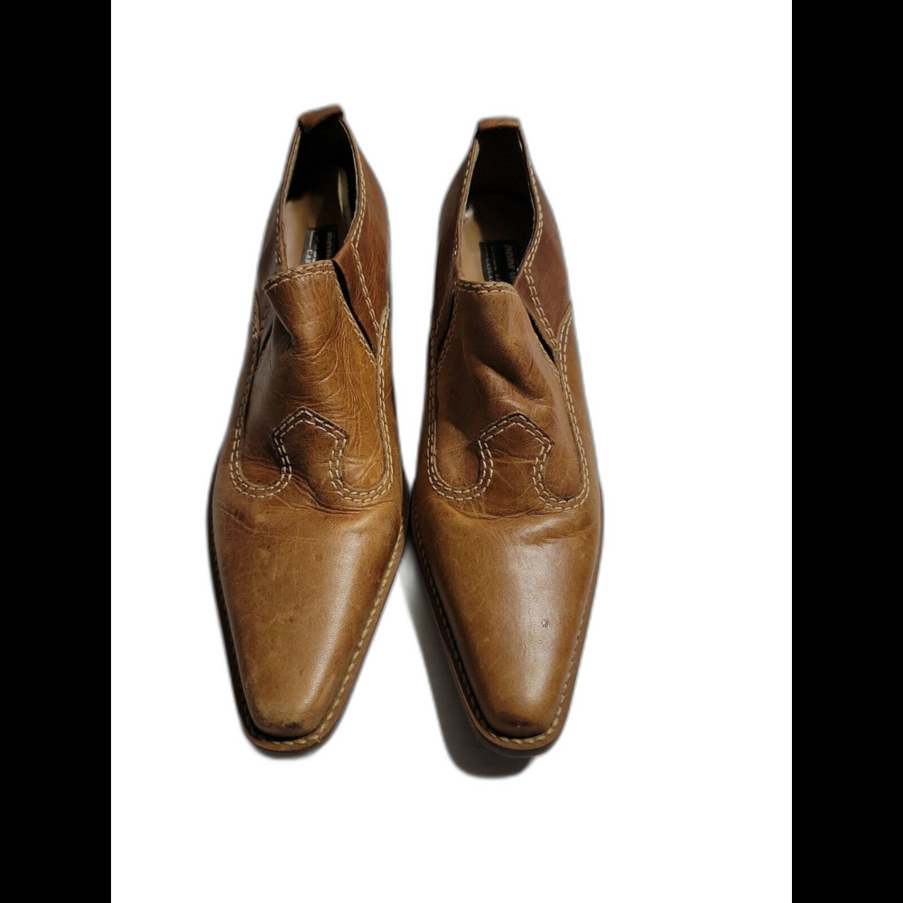 Code West Boots Wms Lt Brown / Tan Western Ankle Shoe Boot 6